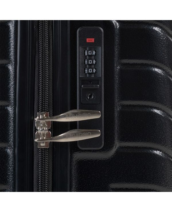 Conjunto de Malas ABS 4 Rodas Horizon Preta P, M, G