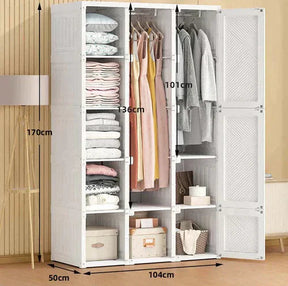 ClosetPop™ Armário Portátil com Porta Transparente e Ímãs – Organização em Minutos!