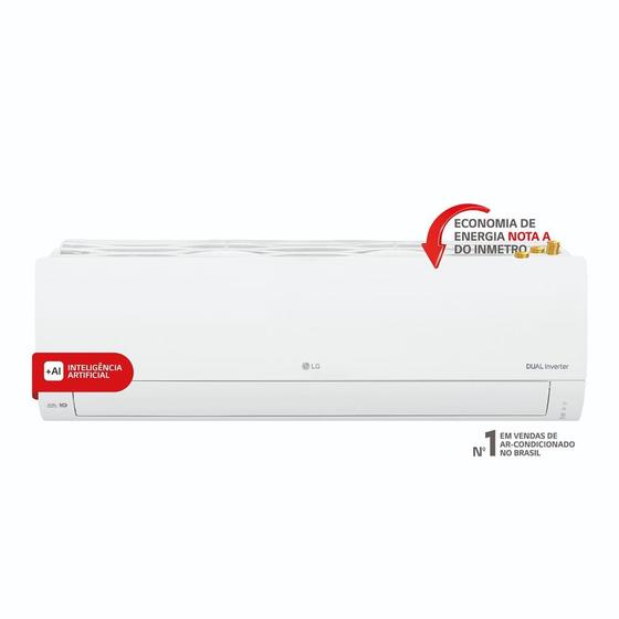 Ar Condicionado Split Hi Wall LG Dual Inverter Compact AI 9.000 Btus Frio