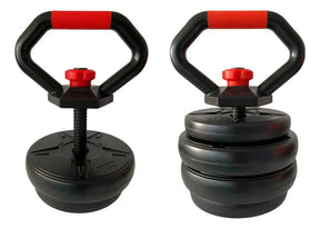 Barra Anilha Halter Kettlebell Kit Musculação 20kg Odin Fit