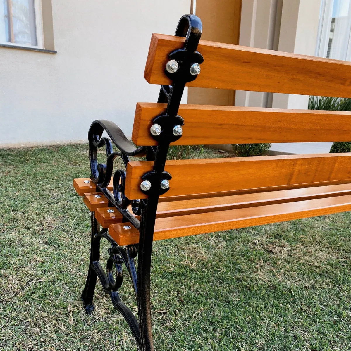 Banco De Jardim Frances 7 Réguas 150 Cm Madeira De Lei Praça