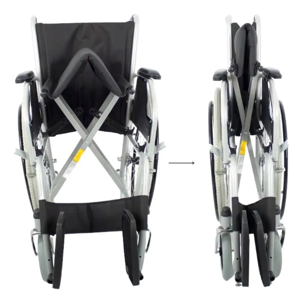 Dellamed D100 Cadeira De Rodas Dobrável Resistente Até 100kg