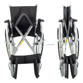 Dellamed D100 Cadeira De Rodas Dobrável Resistente Até 100kg