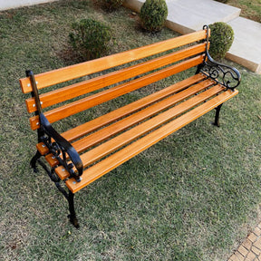 Banco De Jardim Frances 7 Réguas 150 Cm Madeira De Lei Praça