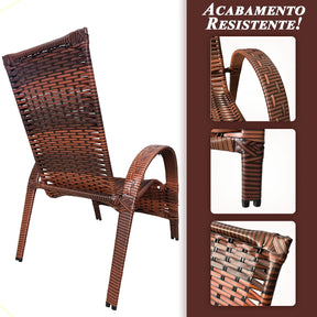Cadeira confortável luxo cor amêndoa 64cm x 75cm