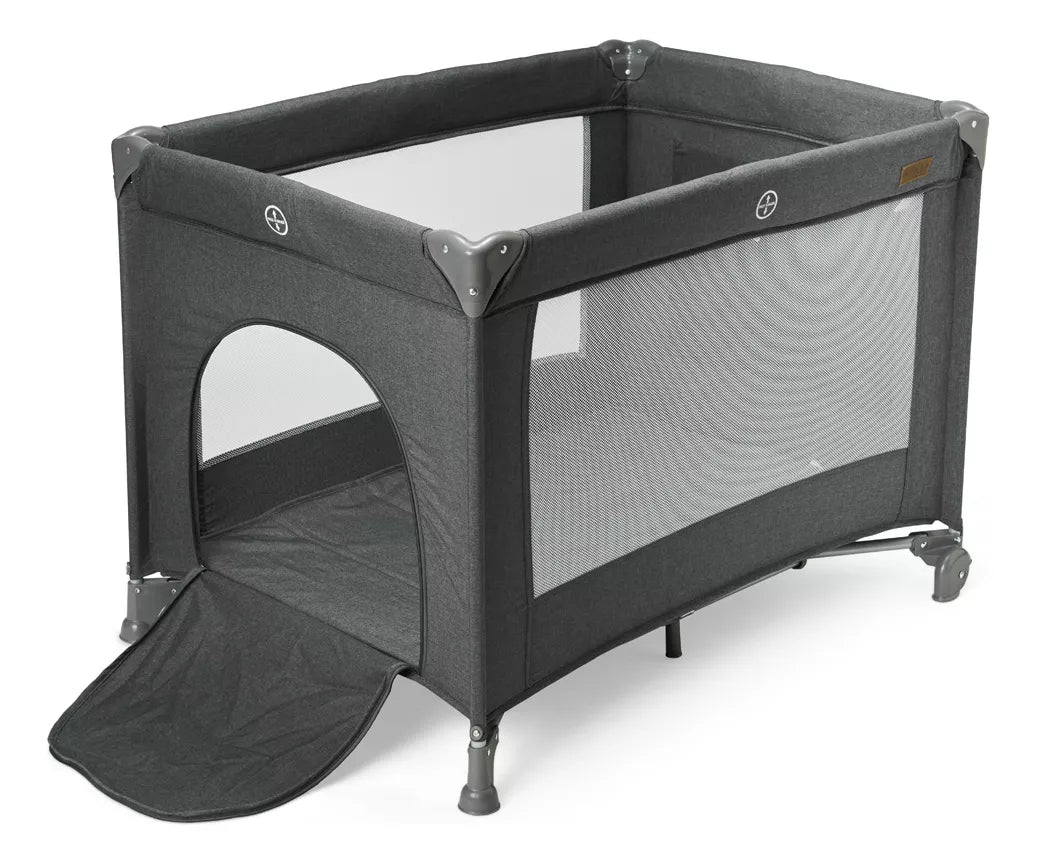 Berço Portátil Infantil Cercado 0-15kg Grafite Lazy Maxibaby