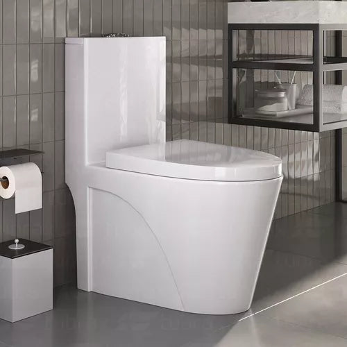 Vaso Sanitário Monobloco Caixa Acoplada Completo - Privada Cor Branco