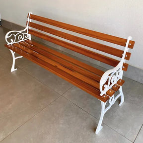 Banco De Jardim Frances 7 Réguas 150 Cm Madeira De Lei Praça