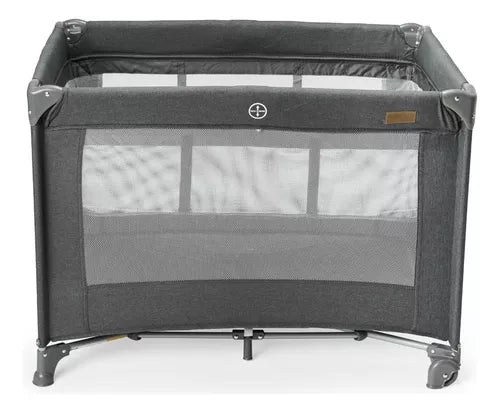 Berço Portátil Infantil Cercado 0-15kg Grafite Lazy Maxibaby