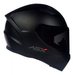 Capacete moto fechado ASX City Solid Preto Fosco Tamanho 60/L