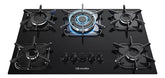 Cooktop Mueller 5 bocas Preto com Queimador Tripla chama Bivolt 127/220V