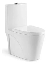 Vaso Sanitário Monobloco Caixa Acoplada Completo - Privada Cor Branco