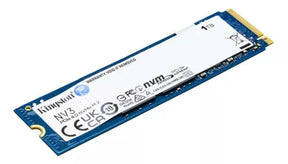 Ssd M.2 Nvme 4.0 1tb Kingston Nv3 2280 6000mb/s E 4000 Mb/s Cor Azul-escuro