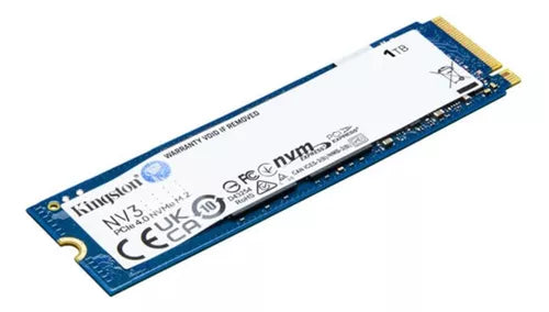 Ssd M.2 Nvme 4.0 1tb Kingston Nv3 2280 6000mb/s E 4000 Mb/s Cor Azul-escuro