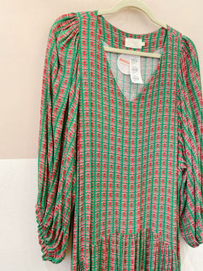 Vestido estampado midi Anpô G