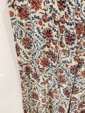 Vestido estampado fios luréx tomara que caia Maria Filó M