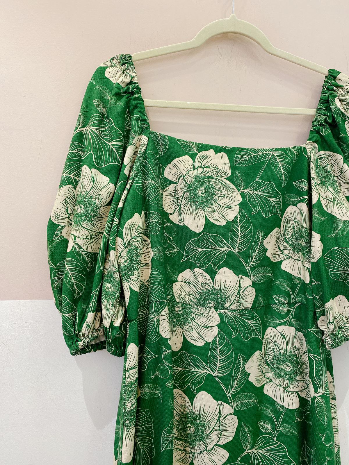 Vestido curto verde mangas Leeloo 42