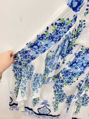 Vestido florido azul Farm P
