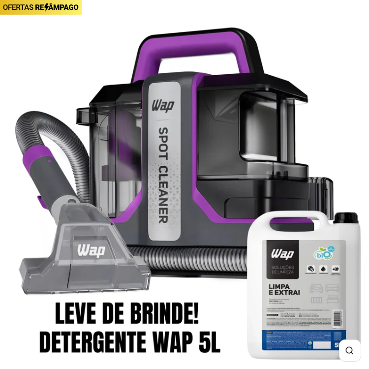 LANÇAMENTO - Extratora WAP Spot Cleaner 3 em 1 (+DETERGENTE WAP 5L GRÁTIS)
