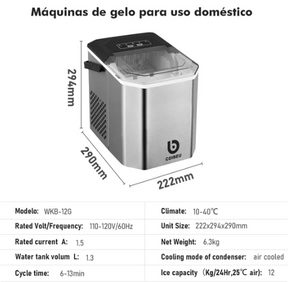 (LANÇAMENTO) IglooMax - Máquina de Gelo Portátil