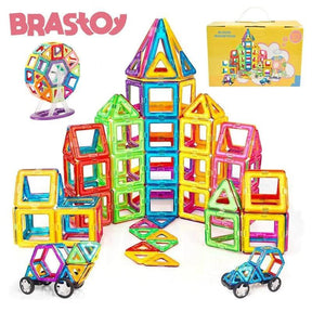 Blocos de construção magnética-120PCS