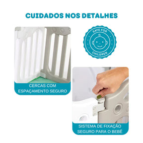 Cercadinho Bebê Chiqueirinho Cercado Tenda Infantil 180x150