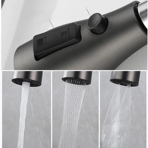 Cuba Black Premium Gourmet 7 em 1 – Com Cascata, Torneira, Lavador de Copos e Acessórios em Aço Inox 304 | 75x45cm