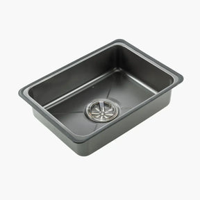 Cuba Black Premium Gourmet 7 em 1 – Com Cascata, Torneira, Lavador de Copos e Acessórios em Aço Inox 304 | 75x45cm