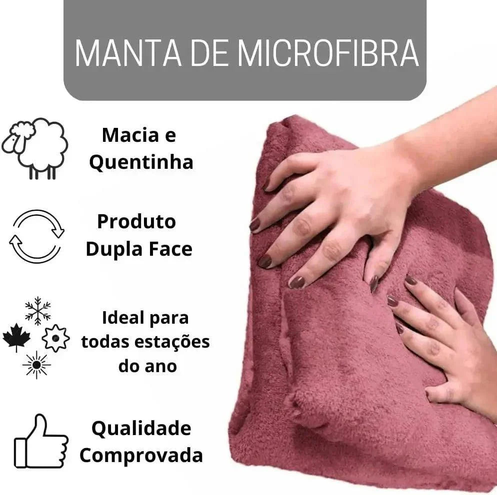 Cobertor casal de microfibra