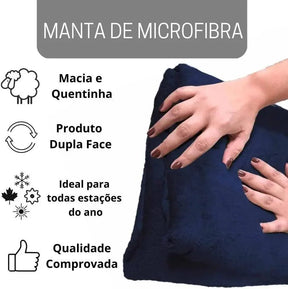 Cobertor casal de microfibra