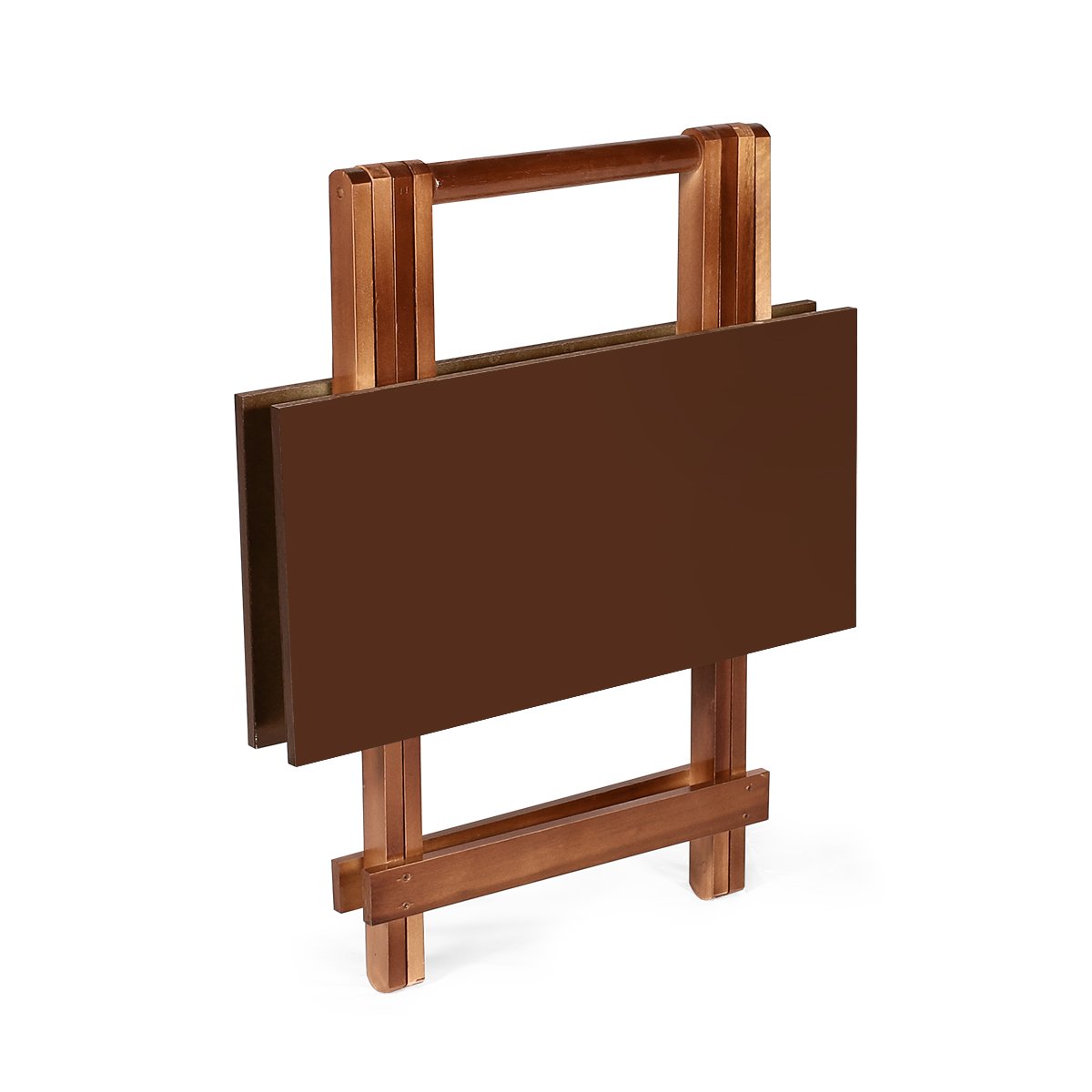 Conjunto Dobrável 1,20 x 70 Com 6 Cadeiras - Móveis Britz Imbuia