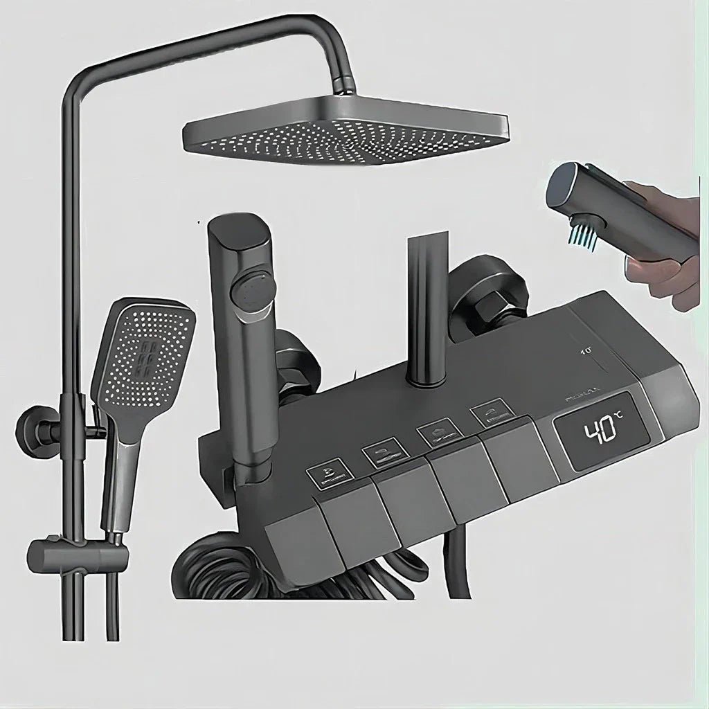 Ducha Smart 4D — Termostato Digital Grafite