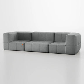 Sofá na Caixa Modular 3 Lugares em Bouclé Linho – Conforto premium, sem complicação! 🛋️📦